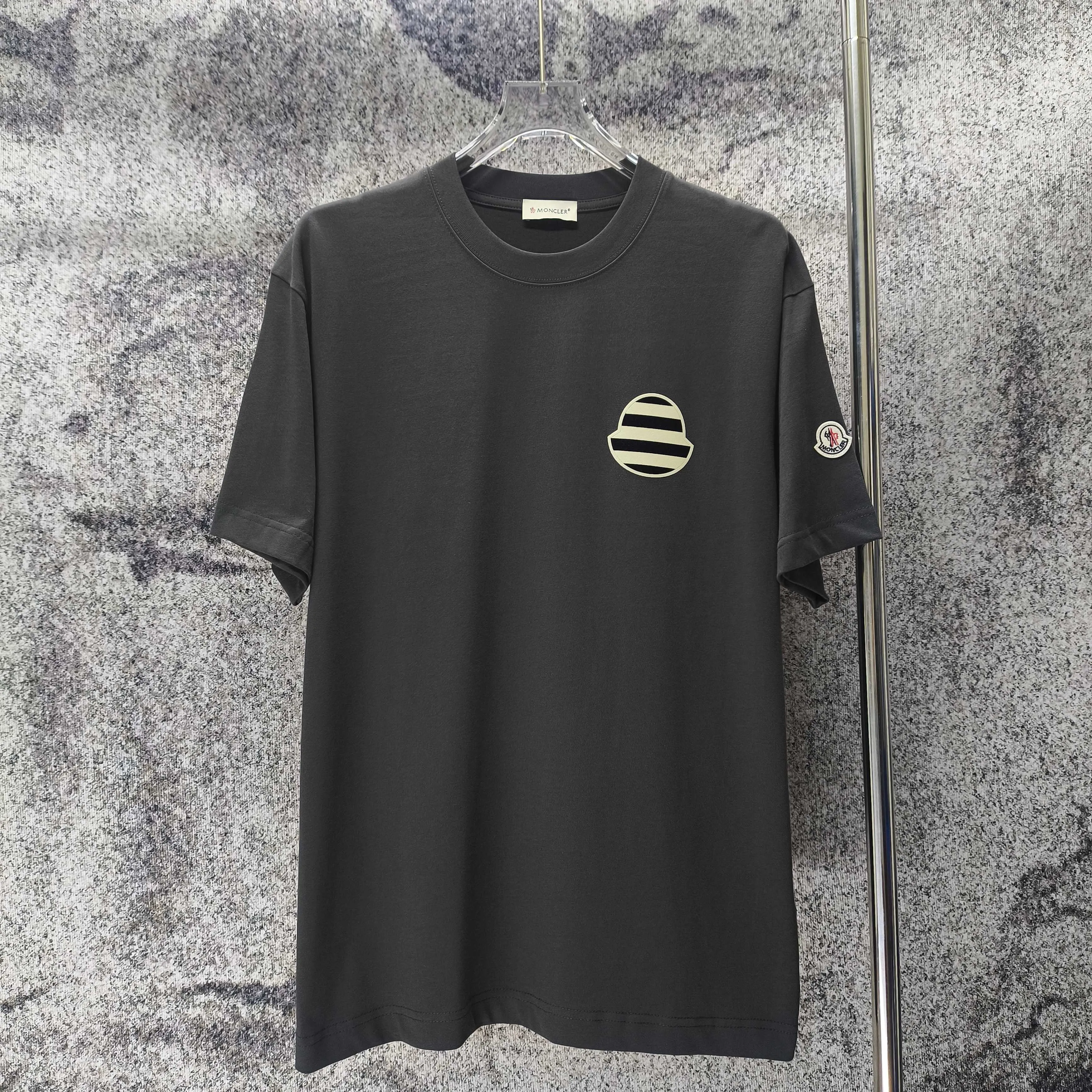MONCLE* 2026 New Arrival logo t Same Style Size S M L XL XXL Black White Gray